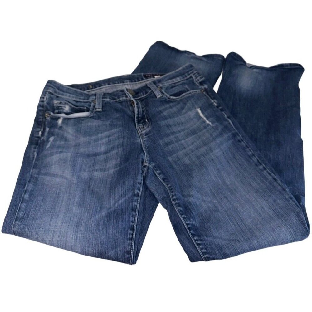 Vigoss Juniors Bootcut Jeans Size 11 Medium Wash Distressed